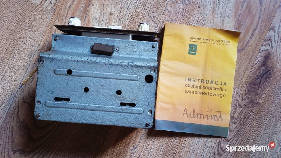 Odbiornik samochodowy ZRK Admirał z lat 60 tych Antykwariat
