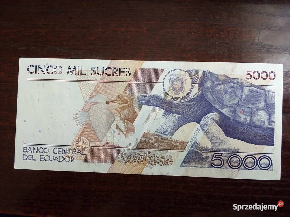 Banknot 5000 sucre Ekwador Płońsk sprzedam