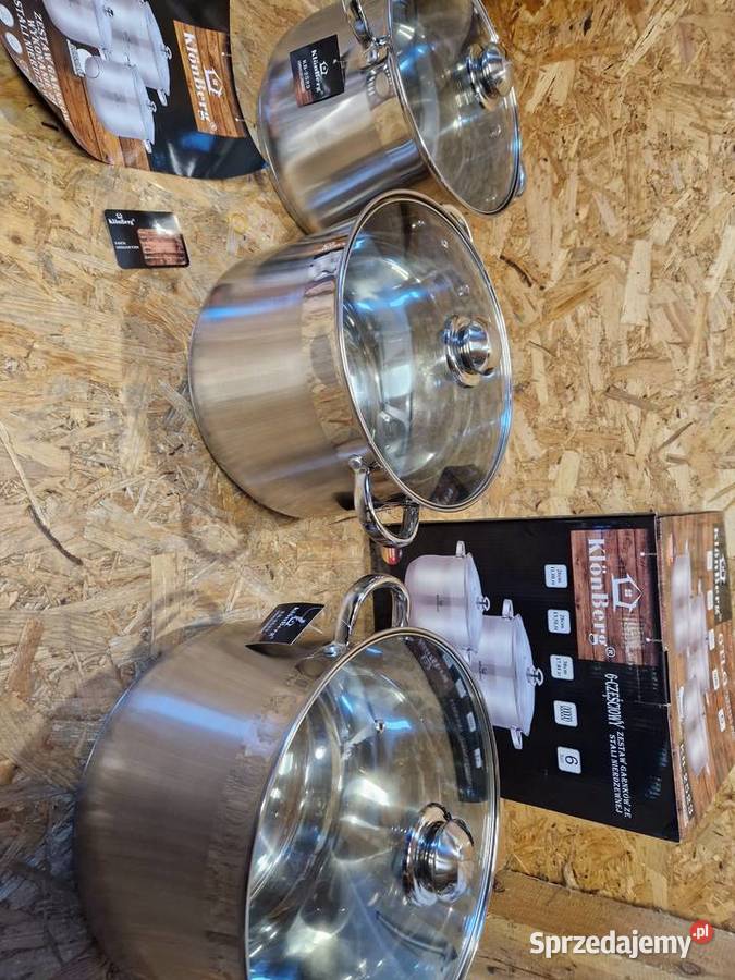 Zestaw dużych garnków 11135 17 L Klonberg KB2523 Głogowa