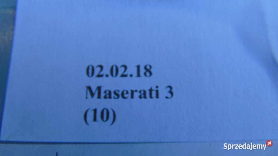 MASERATI GHIBLI RADIOODTWARZACZ CD RADIO Nowy Tomyśl sprzedam