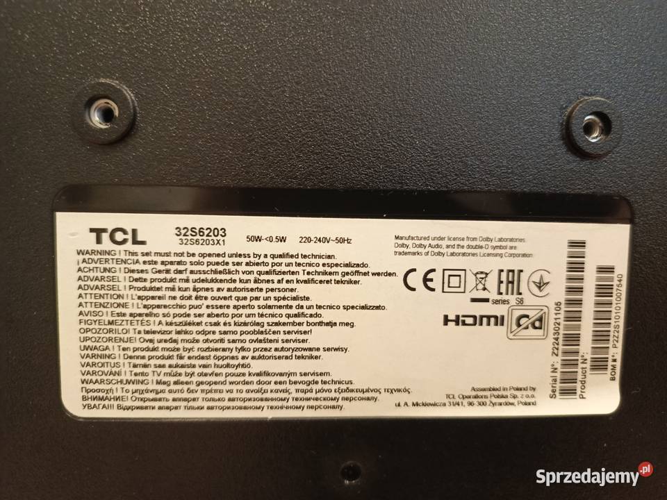 Telewizor TCL LED Szczucin sprzedam