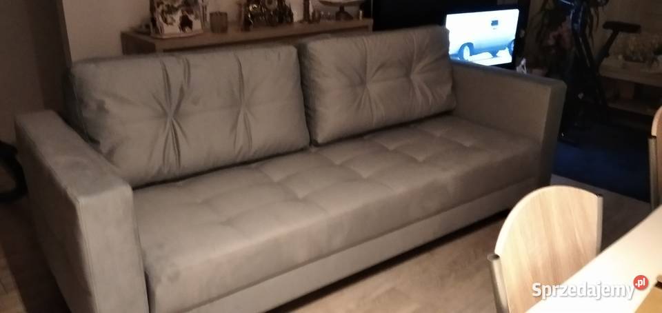 sofa rozkładana turkusowa pomorskie sprzedam