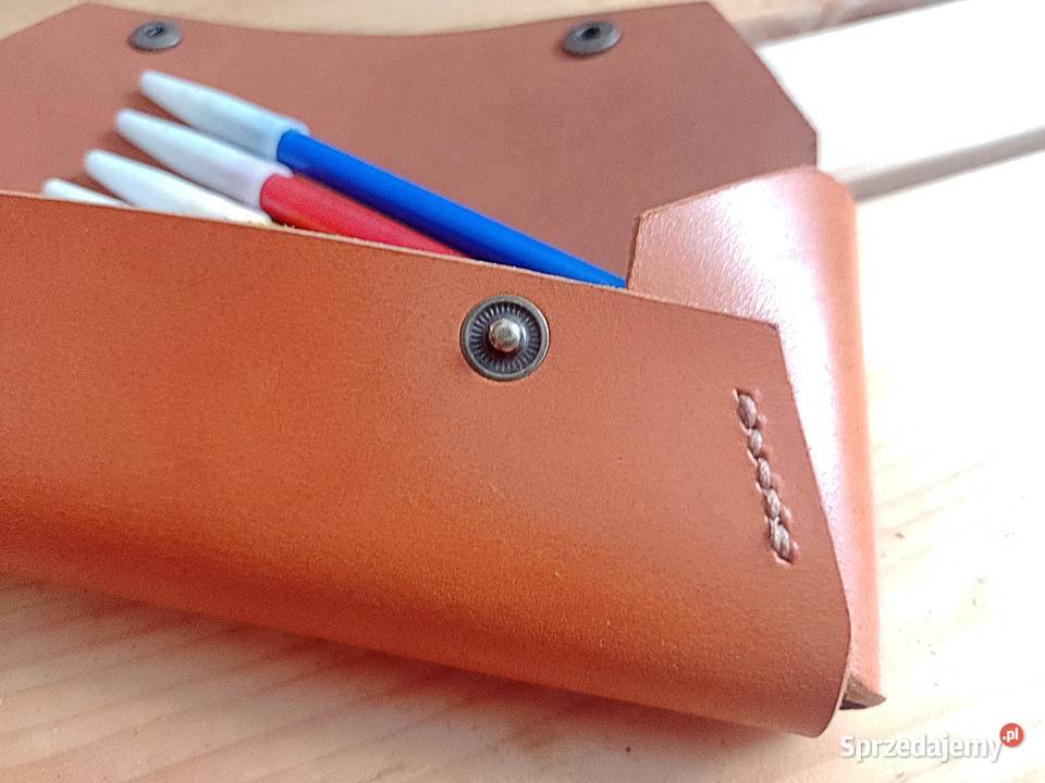 Piórnik ze skóry naturalnej sprzedam
