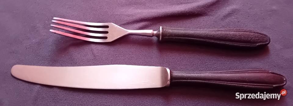Komplecik Gerlach nóż stołowy i widelec z Koźminek