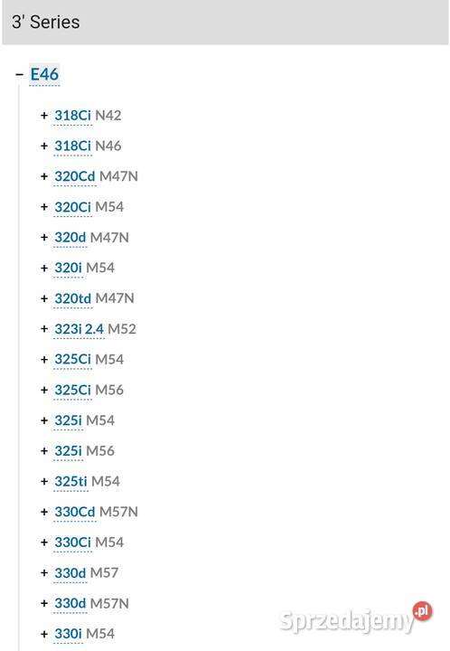 Sprężyny tył Bmw e46 320i 150 320Ci 170 323i M54