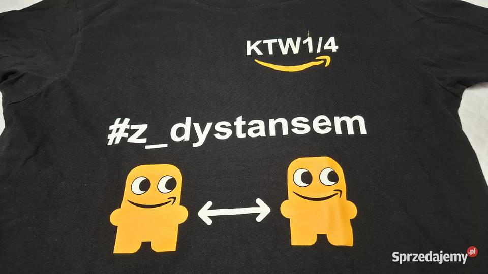 Koszulka krótki rękaw Tshirt czarna Amazon BC śląskie