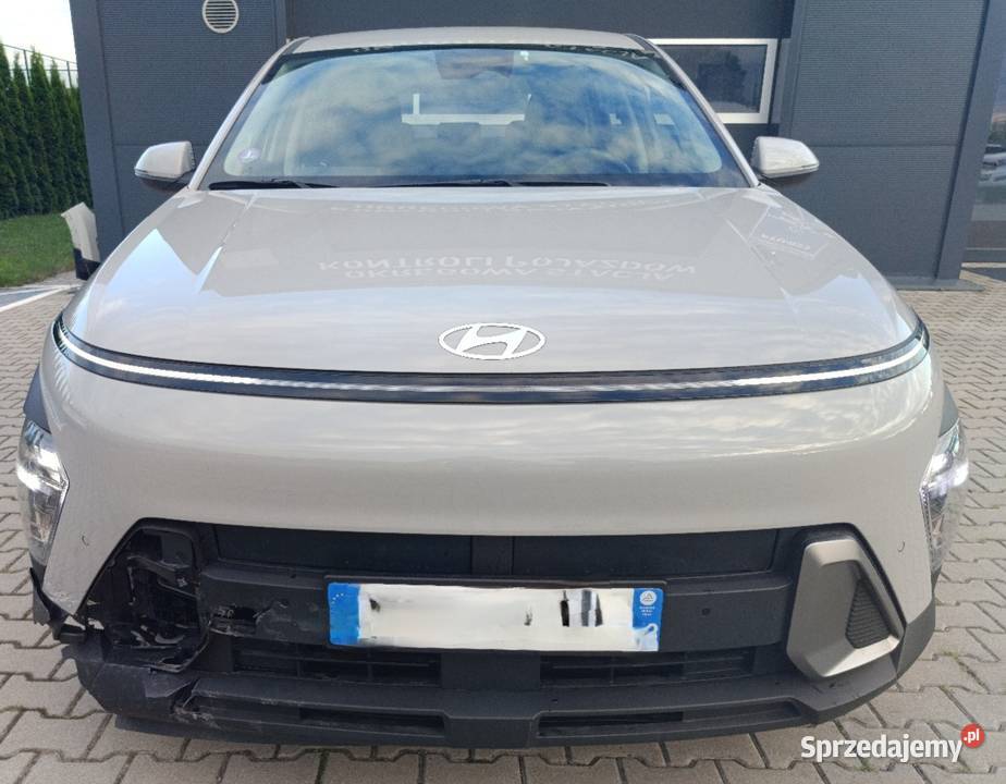 Hyundai Kona 2024 lekko uszkodzony wielkopolskie Kawęczyn