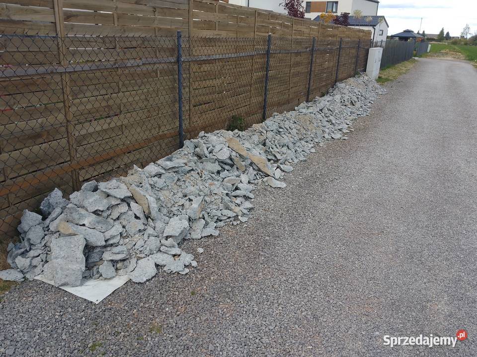 Oddam gruz z betonu B20 Łęczna sprzedam