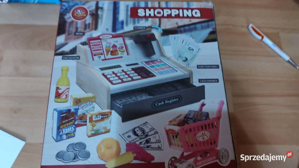 drewniana kasa fiskalna dzieci Książ Wielkopolski