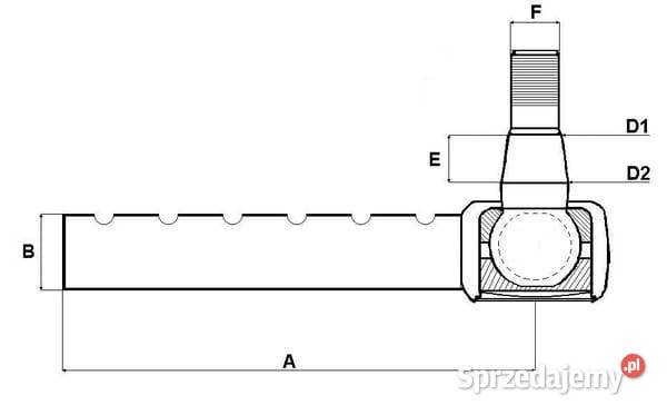 Końcówka drążka kierowniczego CNH SHP089KR sprzedam
