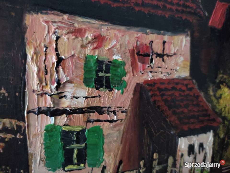 Obraz olejny na płycie Warszawa