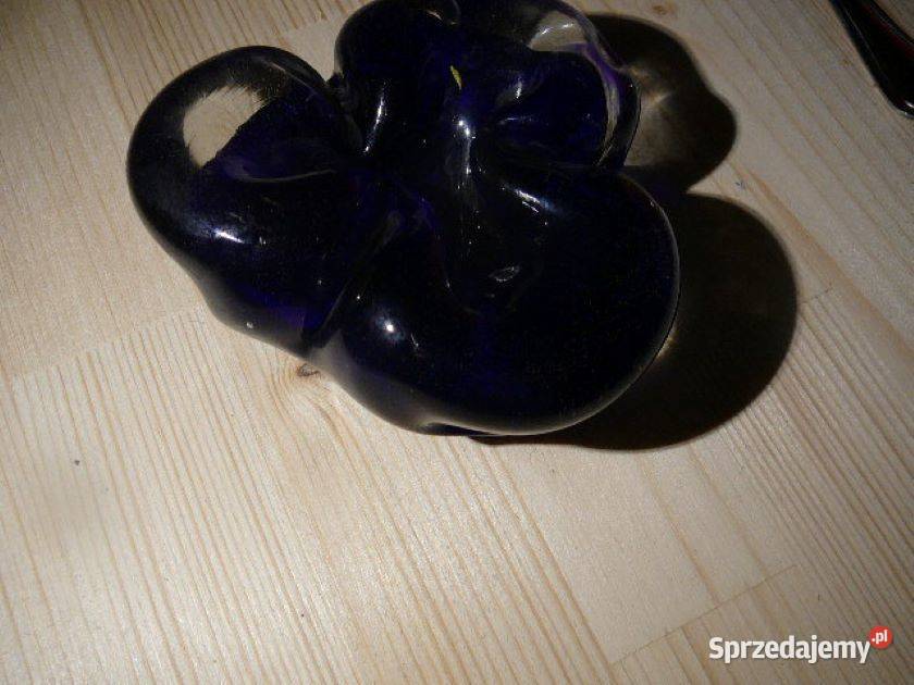 szkło szafirowekobaltowe stare