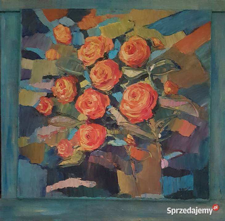 Obraz olejny Róże Malarstwo
