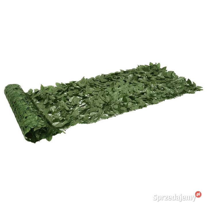 Parawan balkonowy ciemnozielone liście 500x75 mazowieckie