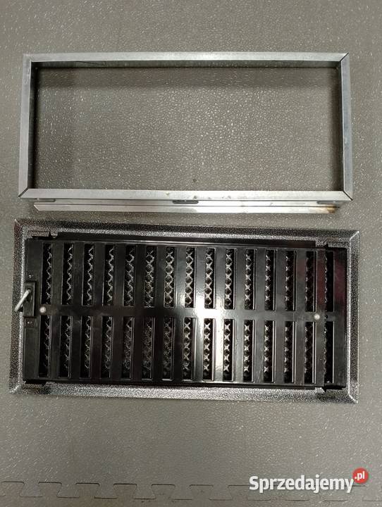 Kratka kominkowa wentylacyjna regulowana grafit Budowa Wronki