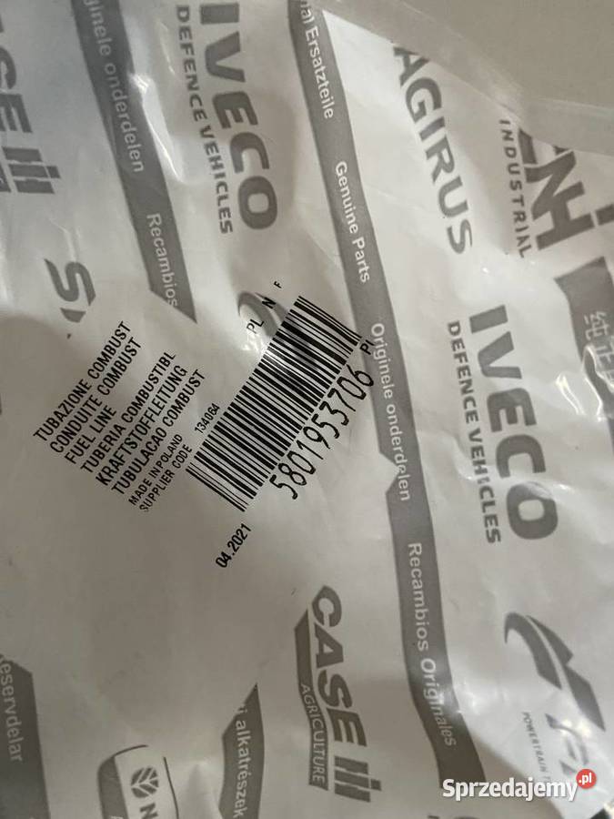 Rurka 5801953706 paliwa FPT TC IVECO CNH nowa New Holland Białystok