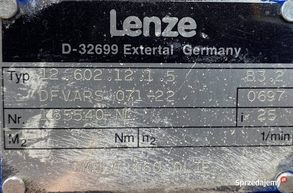 motoreduktor przekładnia 11kW 56obr Lenze Pigża