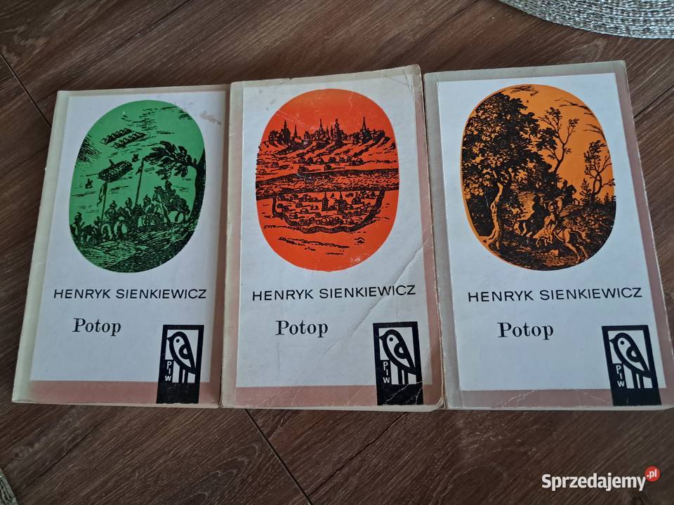 książki z 1968r potop Henryk Sienkiewicz tom 134 świętokrzyskie