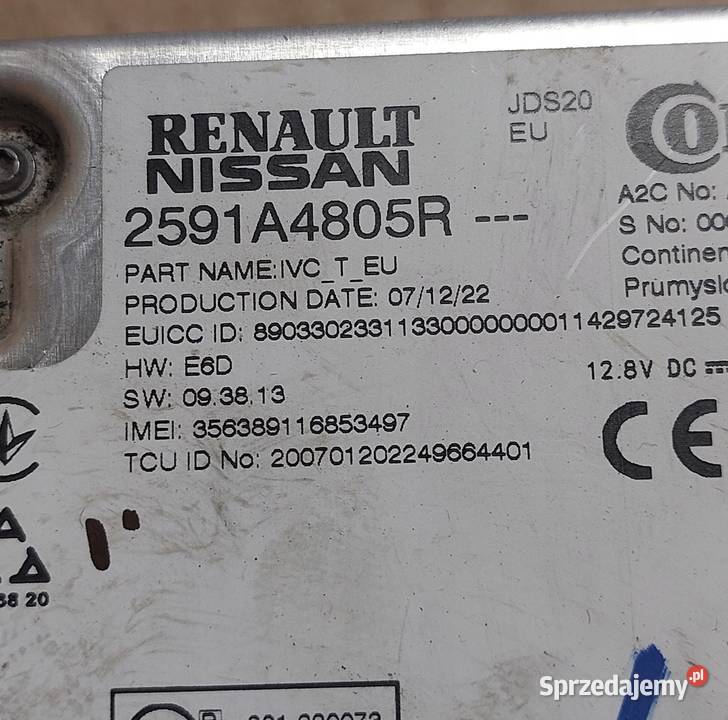 Renault Trafic IV 2324R MODUŁ STEROWNIK RADIA osobowe Oleśnica