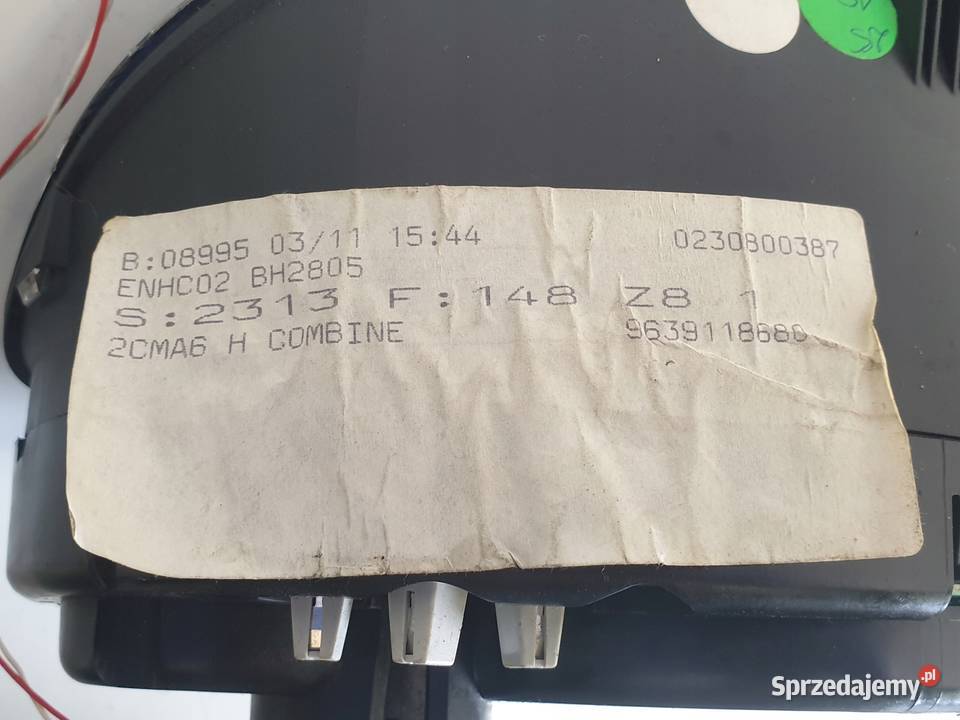 Peugeot 607 22 16V LICZNIK zegary EUROPA osobowe Rudka