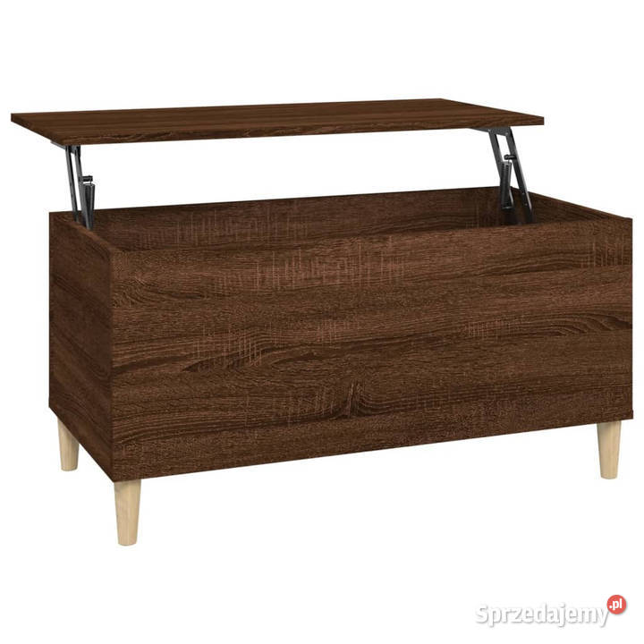Stolik kawowy brązowy dąb 90x445x45 WM819587 Warszawa