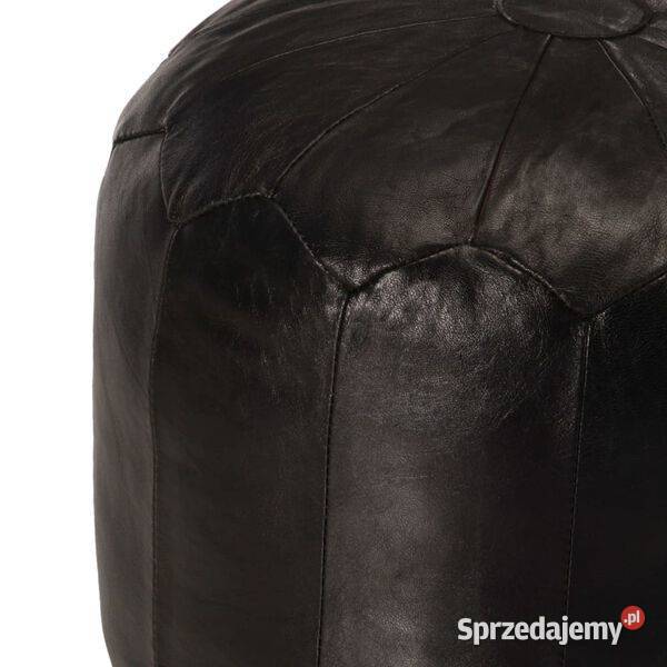 Puf czarny 40x35 prawdziwa kozia skóra248131 Warszawa sprzedam