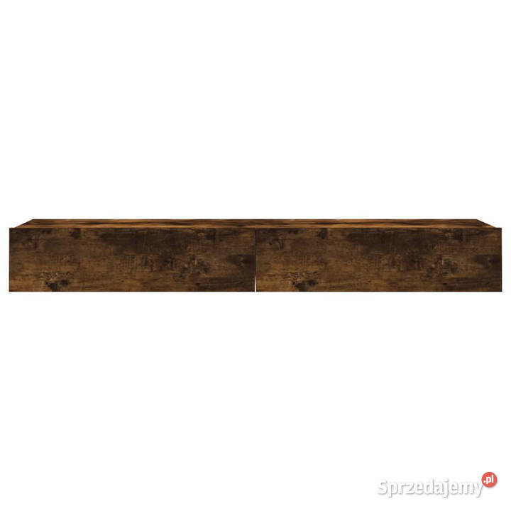 Szafki pod TV z LED 2 przydymiony dąb 60x35x155 Warszawa
