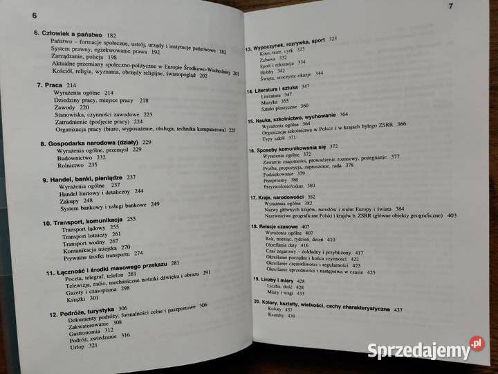 Rosyjsko Polski słownik tematyczny R Adamowicz A Kraków