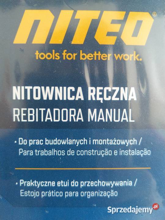 NAJTANIEJ Nitownica Ręczna 600 Nitów Etui Pozostałe śląskie Zabrze