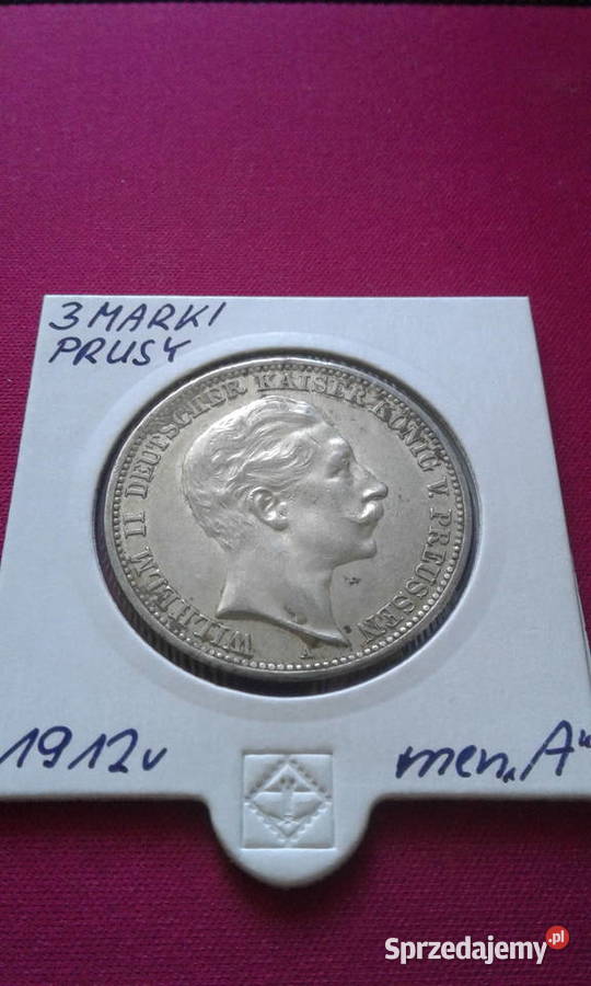 3 MarkiPrusy1912 rOkoło menniczaoryginał wielkopolskie Konin