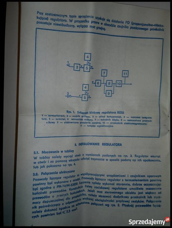 Elektroniczny dwuustawny regulator RE52 Dąbrowa Górnicza