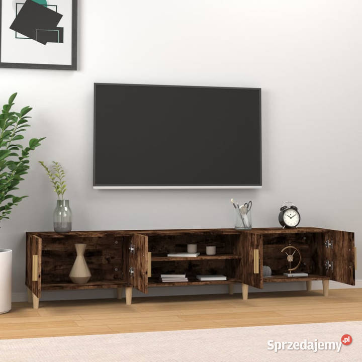 Szafka pod TV przydymiony dąb 180x315x40 Warszawa