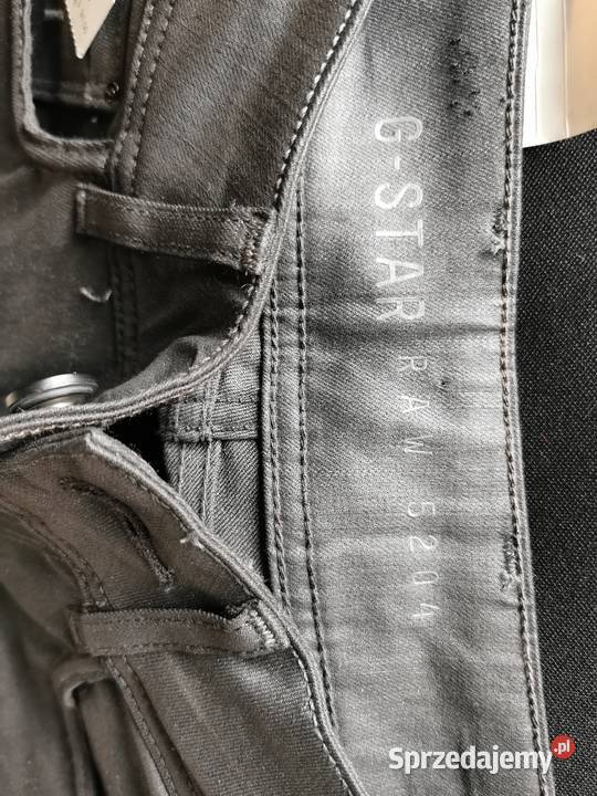 GSTAR RAW DENIM wąskie rurki Jeans W26 L34 Łódź
