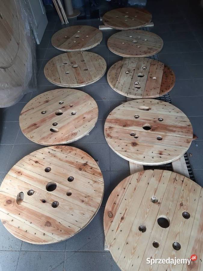Blat z drewna ze szpuli 100 100cm