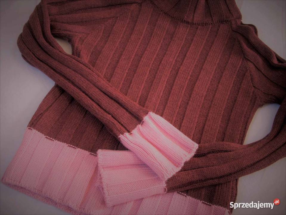 Ciepły Sweter Półgolf Wełna 50 34 36 Rozmiar 34(XS) małopolskie Nowy Sącz