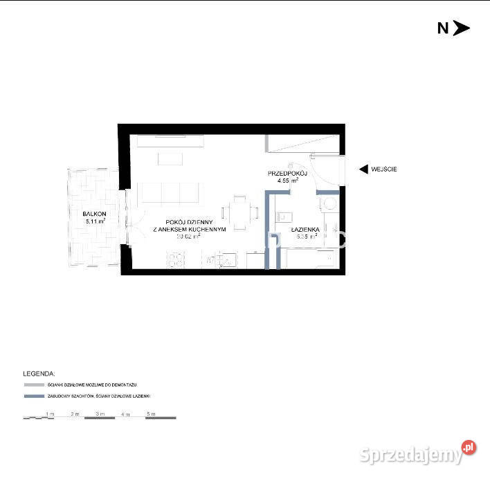 Mieszkanie Kraków Grzegórzki 2997m2 1pok 29.97m2 Mieszkania sprzedam