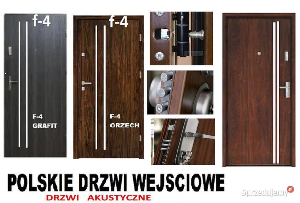 Drzwi zewnętrzne metalowe i drewniane ręki Pińczów