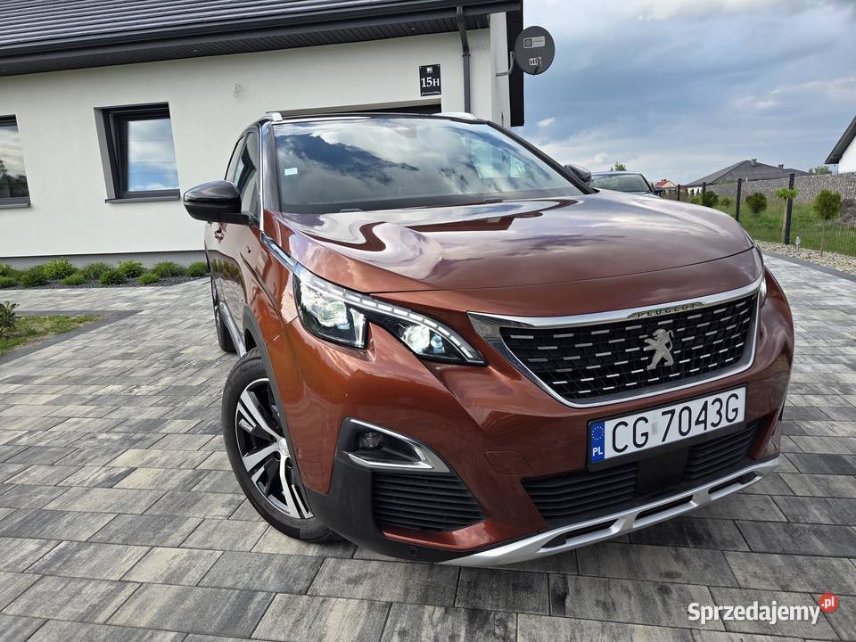 Peugeot 3008 GT Line Kamera Full Led Serwisowany kamera cofania 3008 Grudziądz