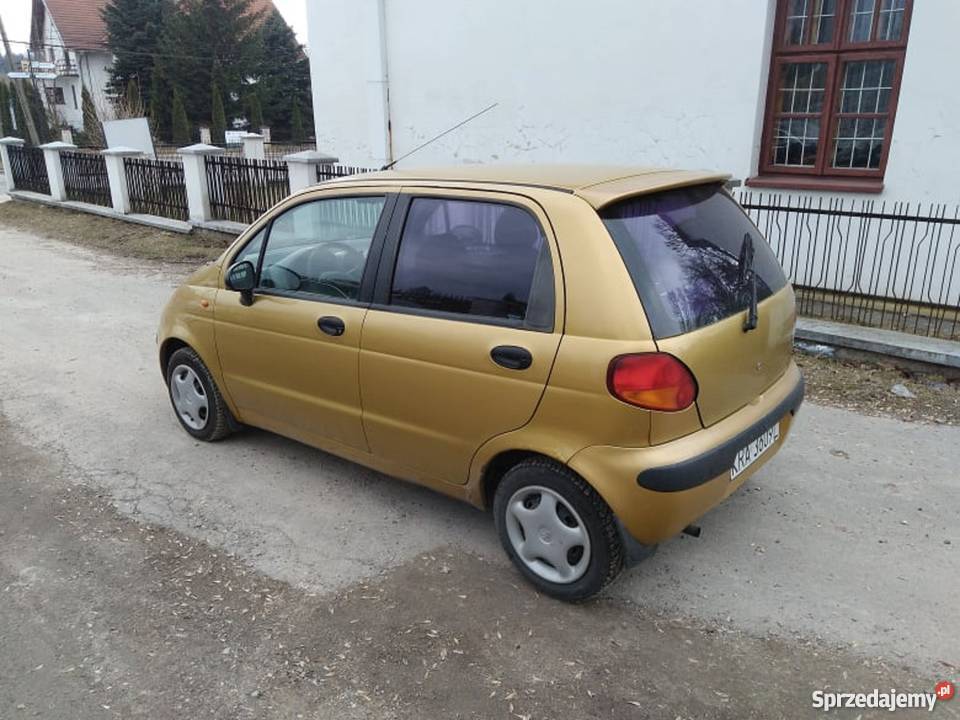 Daewoo Matiz 08 1999r żółty Matiz Wolbrom sprzedam