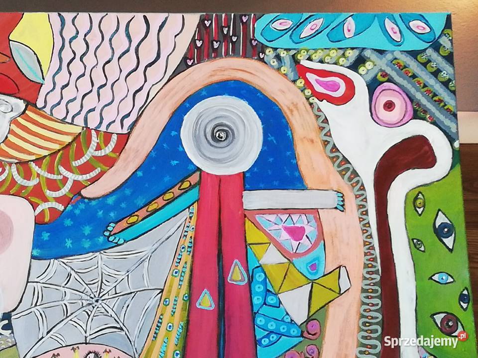 Duża abstrakcja 75 na 115 Eden Szczecin