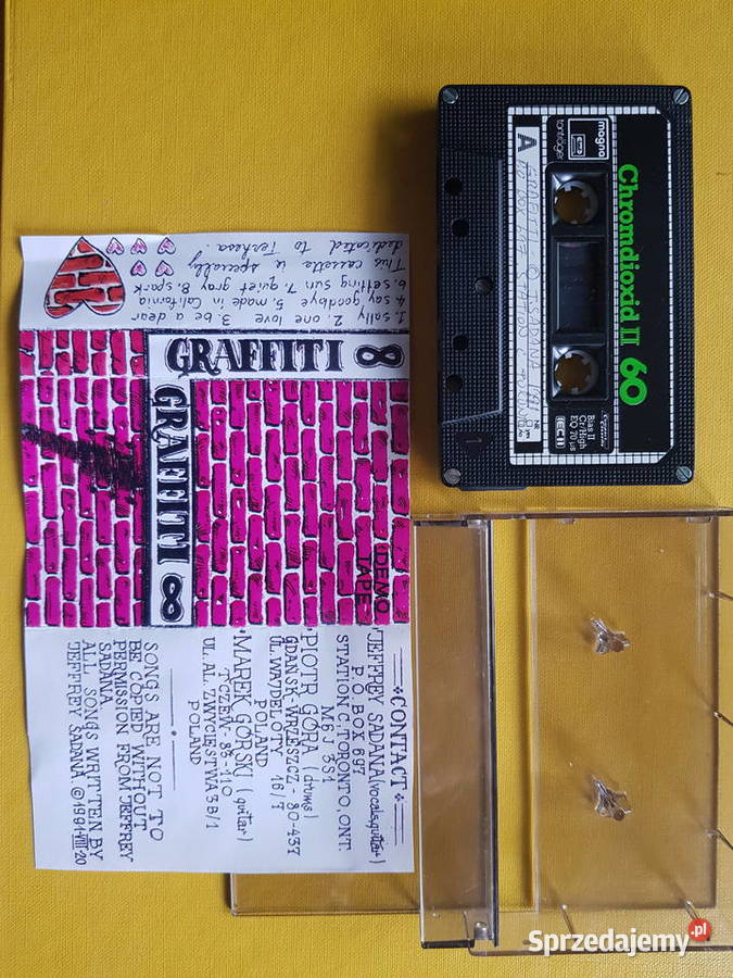 kaseta magnetofonowa graffiti demo tape 1991 świętokrzyskie Kielce