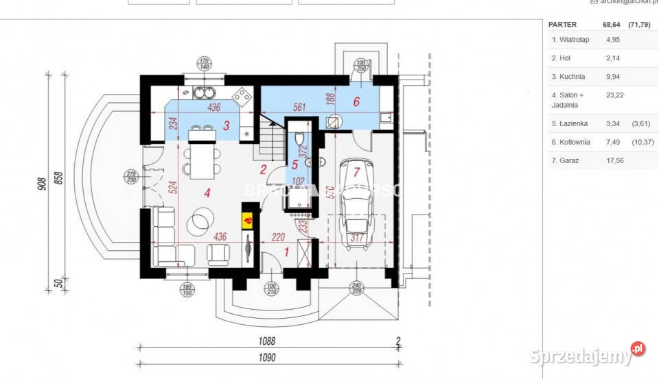 Grunt Kraków 1184m2 1184m2