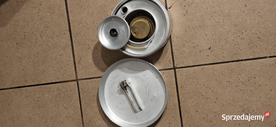 Zestaw naczyń turystyczny aluminiowy z PRL Sprzęt kuchenny Chorzów