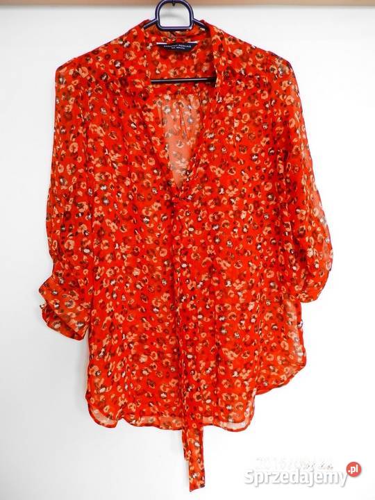 Bluzka Dorothy Perkins Modny Nadruk Wiązanie S 3/4 Łomża