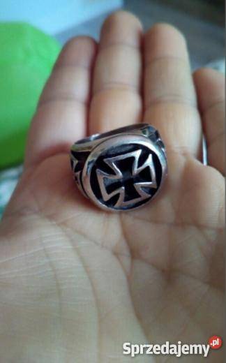 Piękny sygnet męski stal jubilerska 316L Starachowice sprzedam