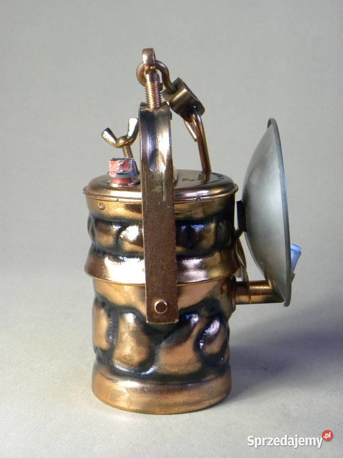 Kolekcjonerska polska lampa górnicza karbidowa dolnośląskie Legnica