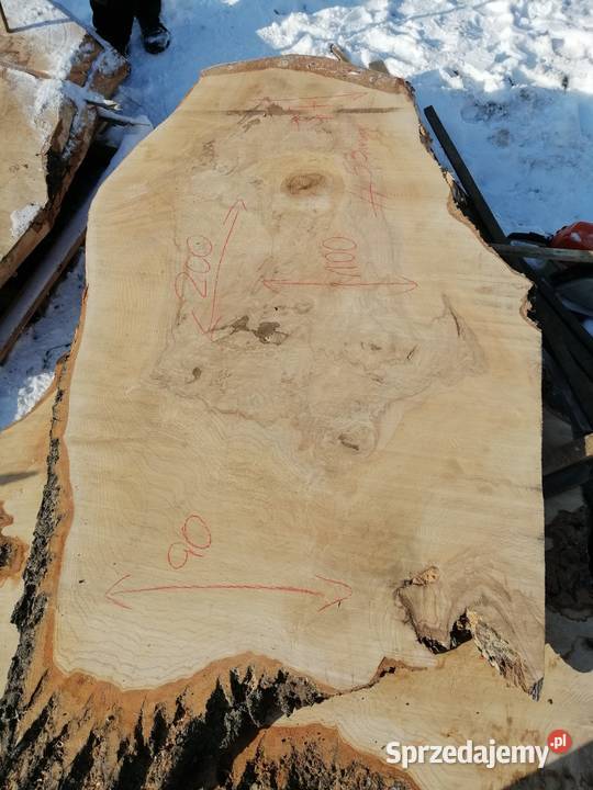 monolit 200x100x115x92 jesion stół blat Dąb Przysucha