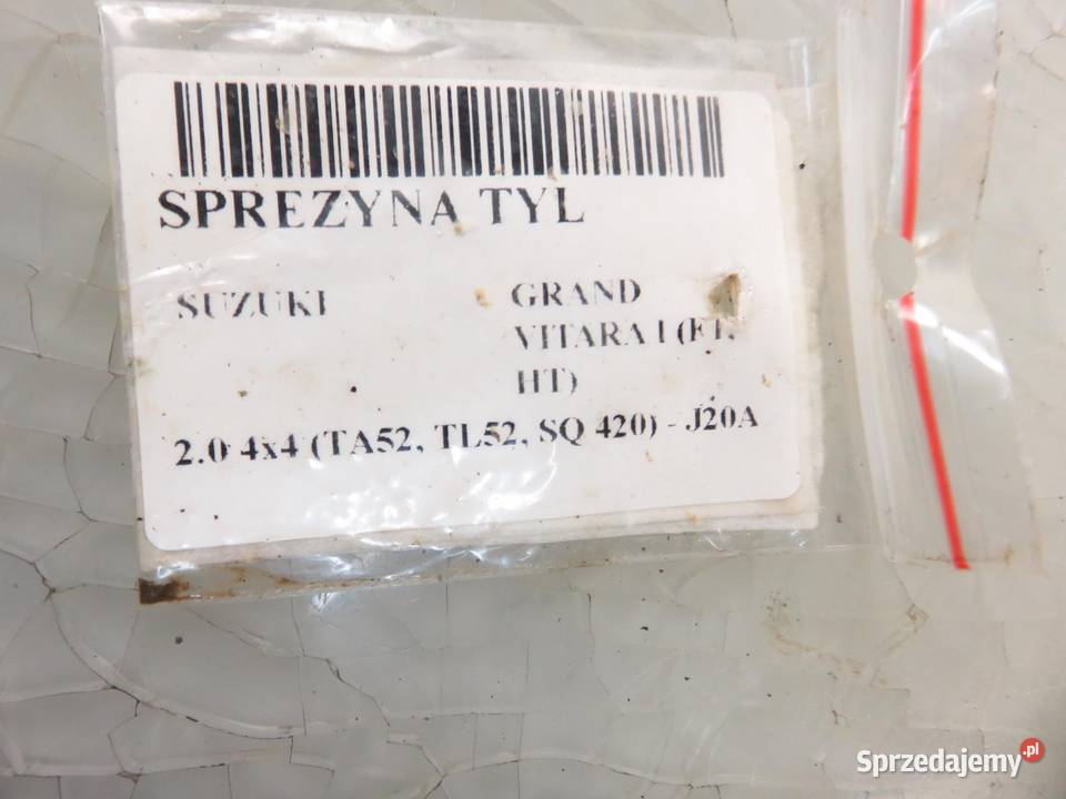 SPRĘŻYNY TYŁ SUZUKI GRAND VITARA I 4x4