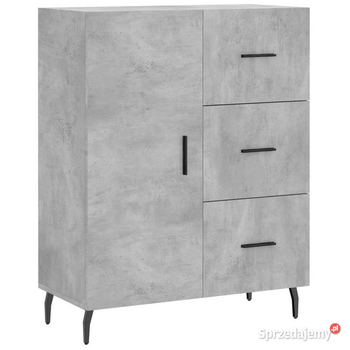 Szafka szarość betonu 695x34x90 materiał