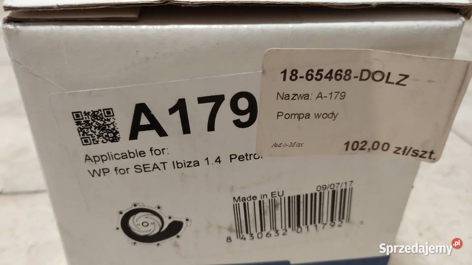 Pompa wody seat Ibiza 14 benzyna sprzedam